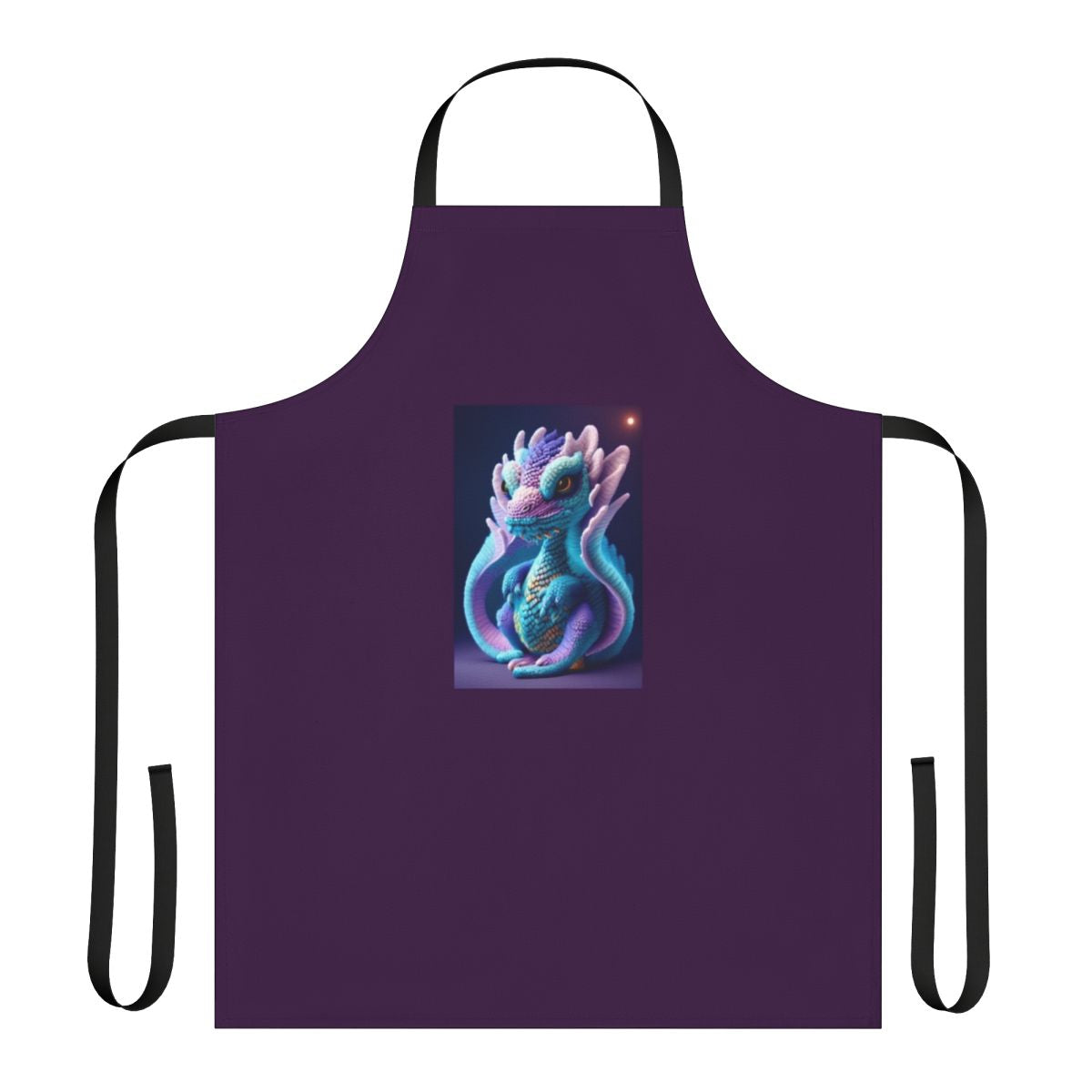 Vibrant apron featuring a majestic, intricately designed mythical creature against a magical, forest-inspired background.