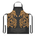 Finely crafted apron featuring a striking Fenrir wolf design inspired by Norse and Celtic mythology.