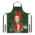 Artistic "Poisonous Kiss" design apron featuring the work of Alejandro Mogollo