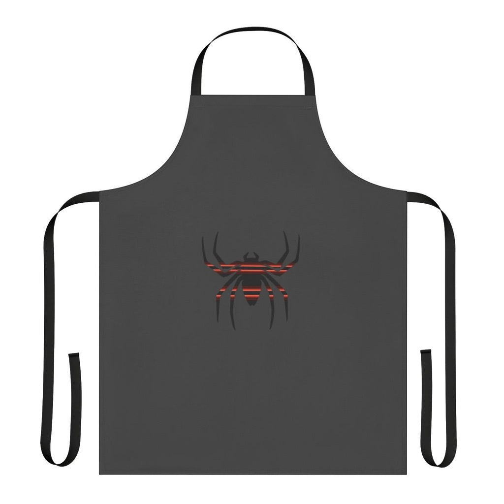 Colorful apron featuring a spider-inspired design with a touch of legend and nature
