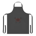 Colorful apron featuring a spider-inspired design with a touch of legend and nature