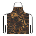Vibrant tiger print apron with realistic stripes and fur pattern