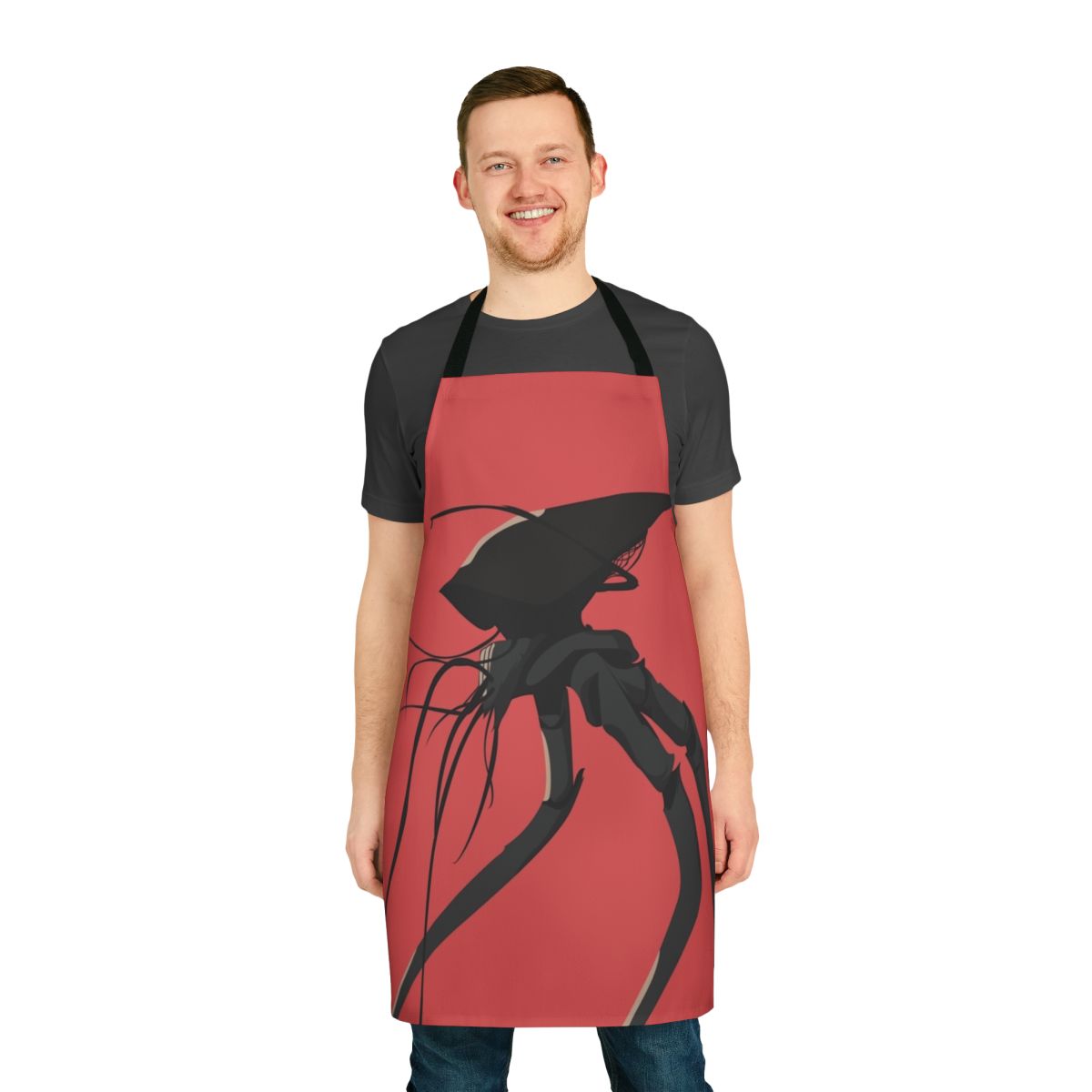 Apron featuring iconic "War of the Worlds" tripod scene