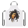Caravaggio-inspired apron featuring the iconic Medusa head with snakes