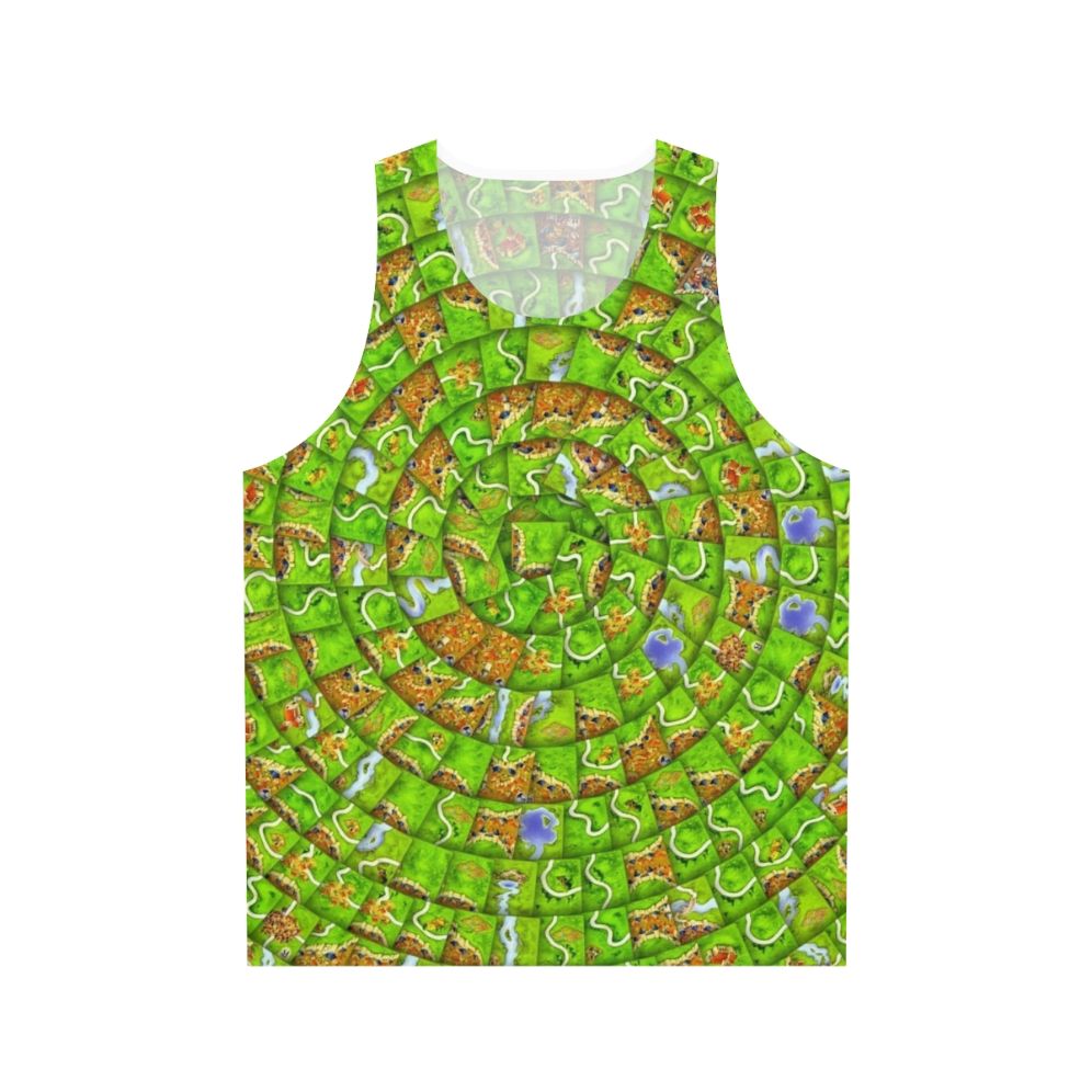Carcassonne board game unisex tank top