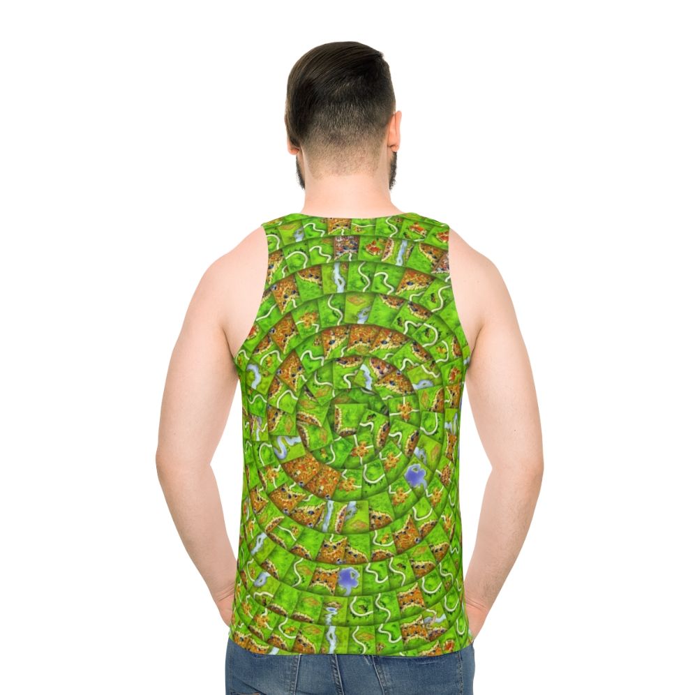 Carcassonne board game unisex tank top