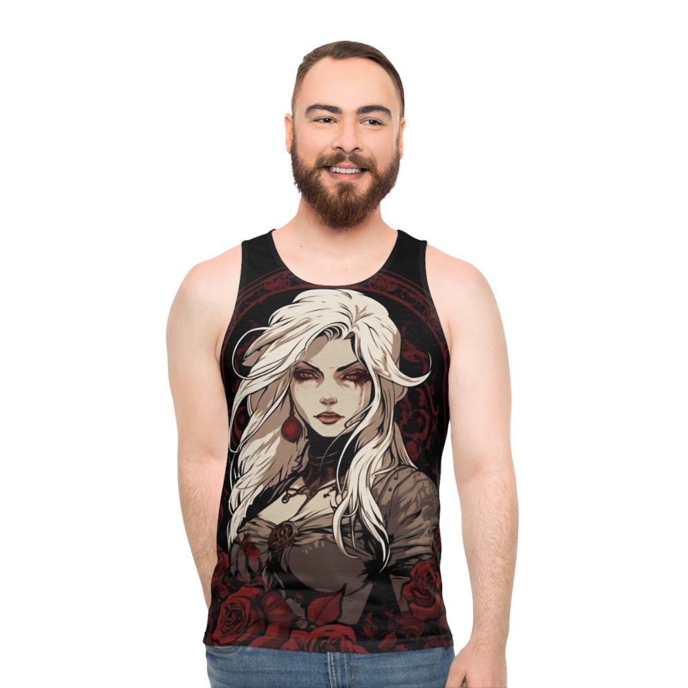 Carmilla Castlevania vampire queen fanart design unisex tank top