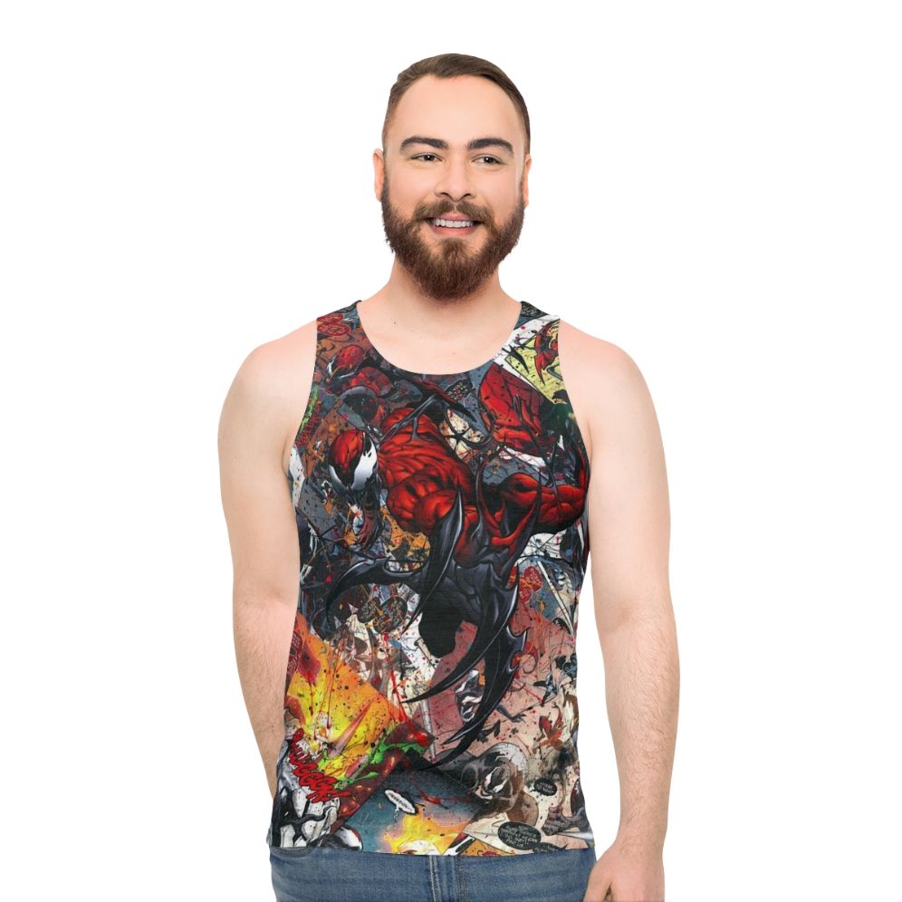 Carnage Comic Book Collage Unisex Tank Top