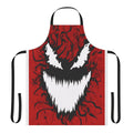 Carnage-themed apron with spider web and symbiote design