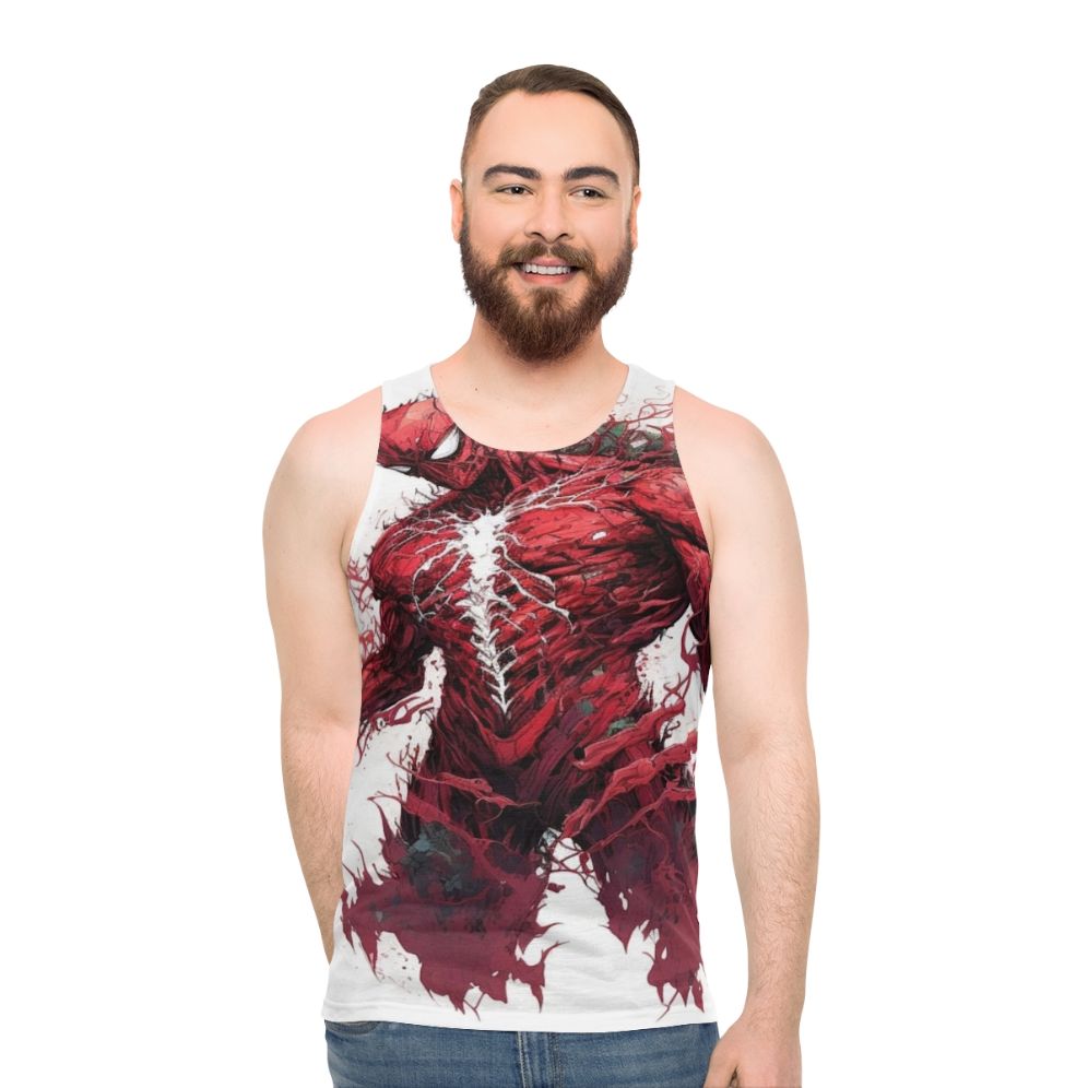 Carnage unisex artist tank top with graphic design
