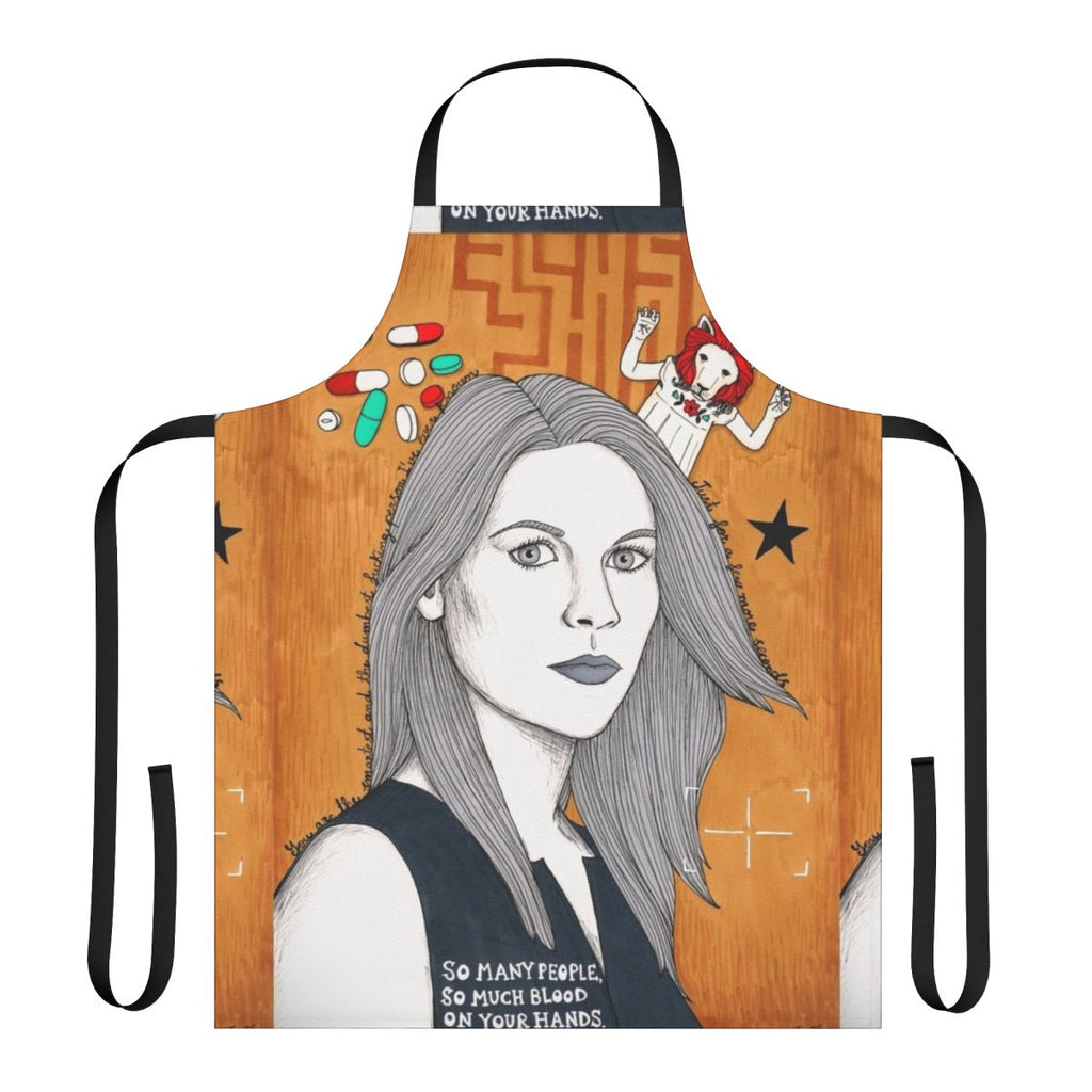 Carrie Mathison Inspired Apron - Homeland Fan Art Illustration