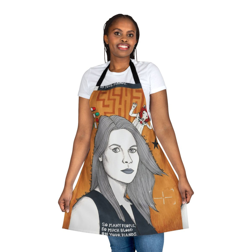 Carrie Mathison Inspired Apron - Homeland Fan Art Illustration