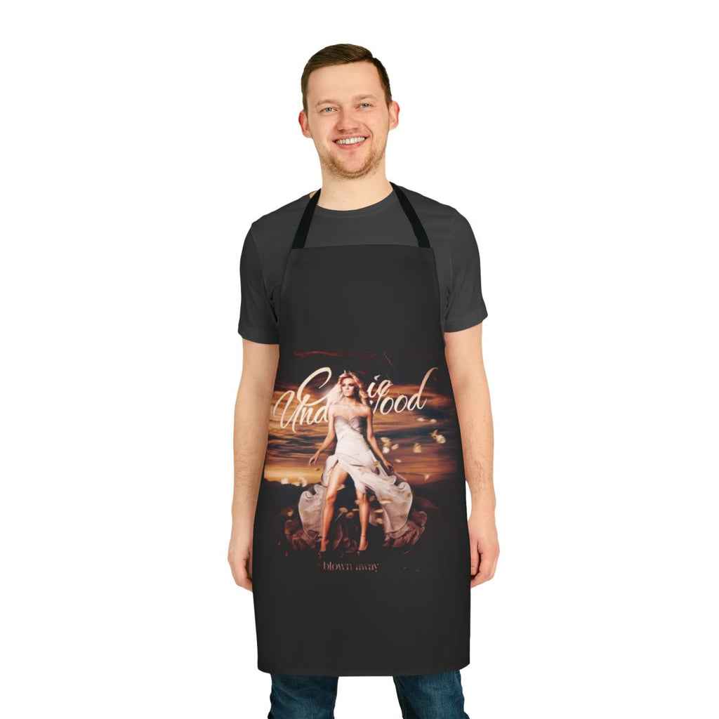 Carrie Underwood inspired apron with Blown Away Tour graphics