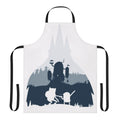 Cartoon adventure time ice king silhouette design printed on a high-quality apron