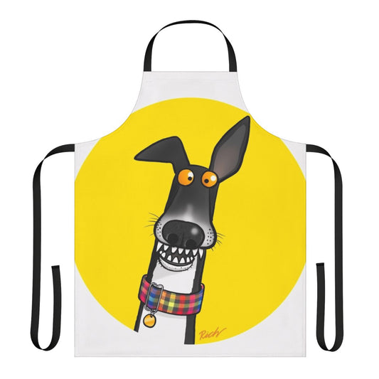 Cartoon dog-themed apron for pet owners