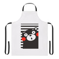 Cartoon bear apron with Japanese anime-inspired design