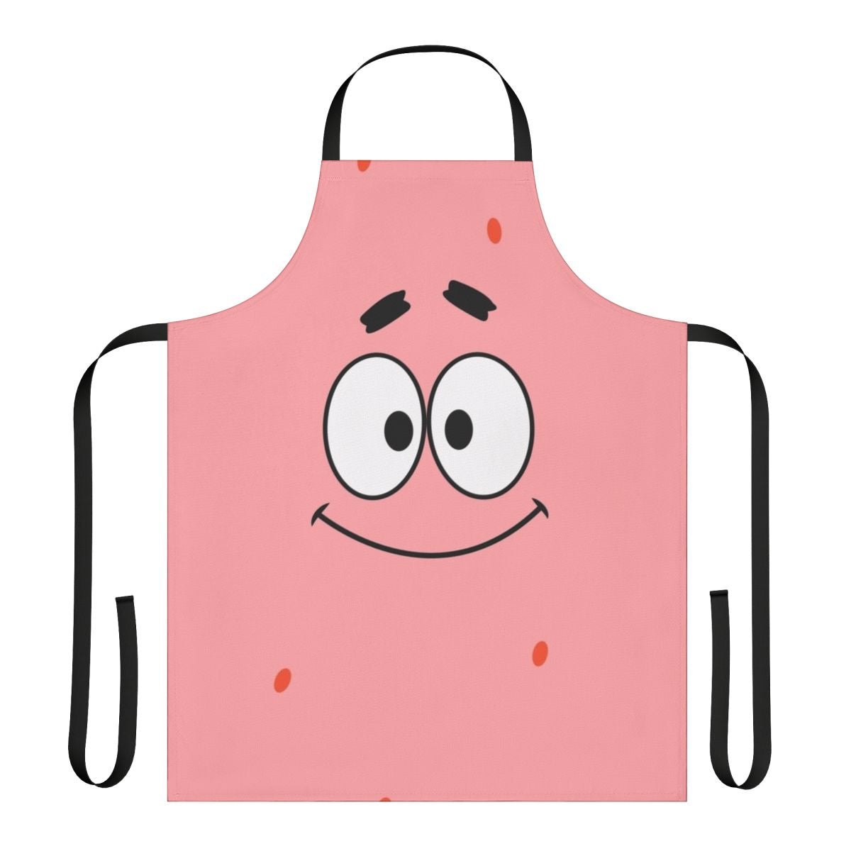 Patrick Star inspired apron with a fun and colorful cartoon character design