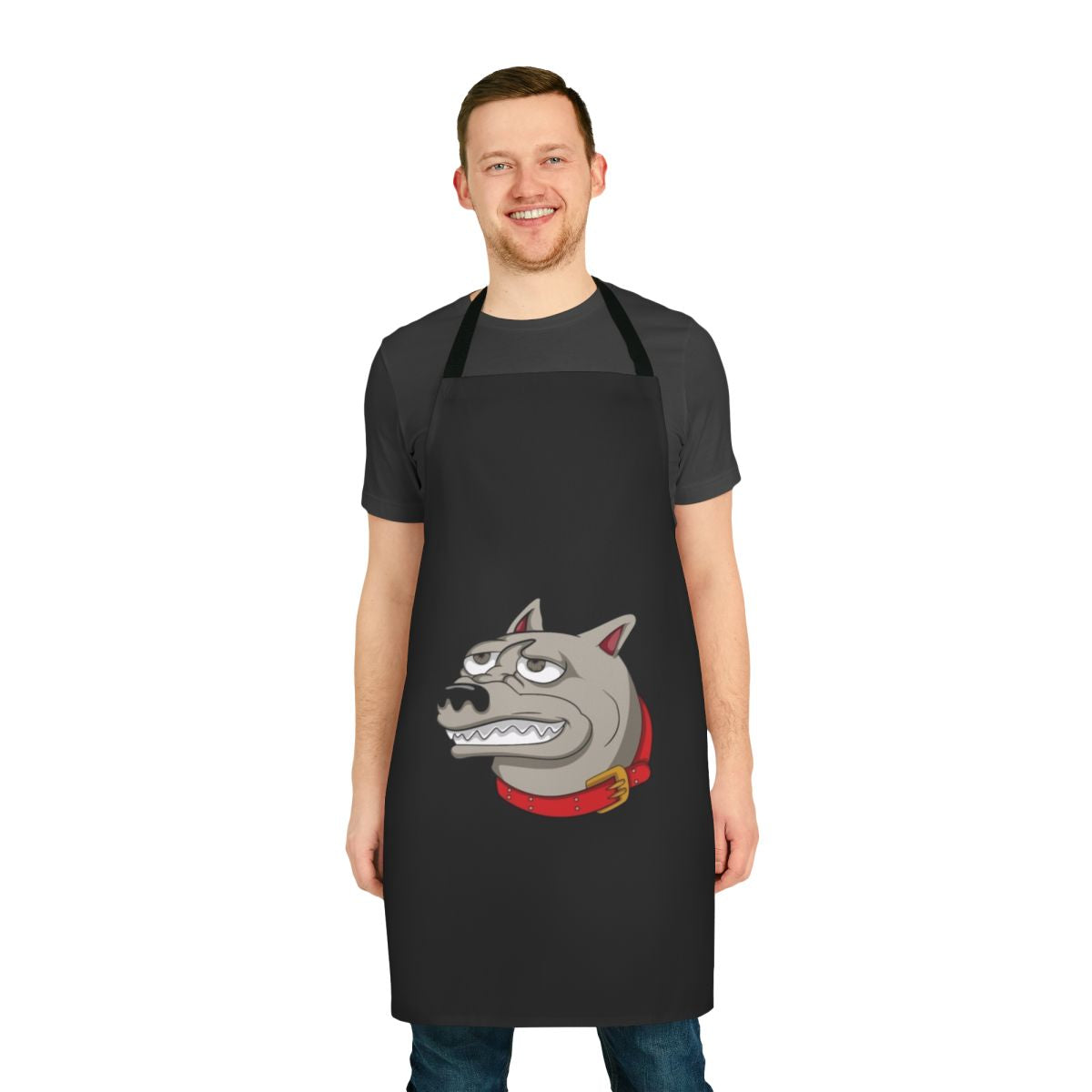 Cartoon-style apron featuring characters from the popular Netflix comedy series Big Mouth