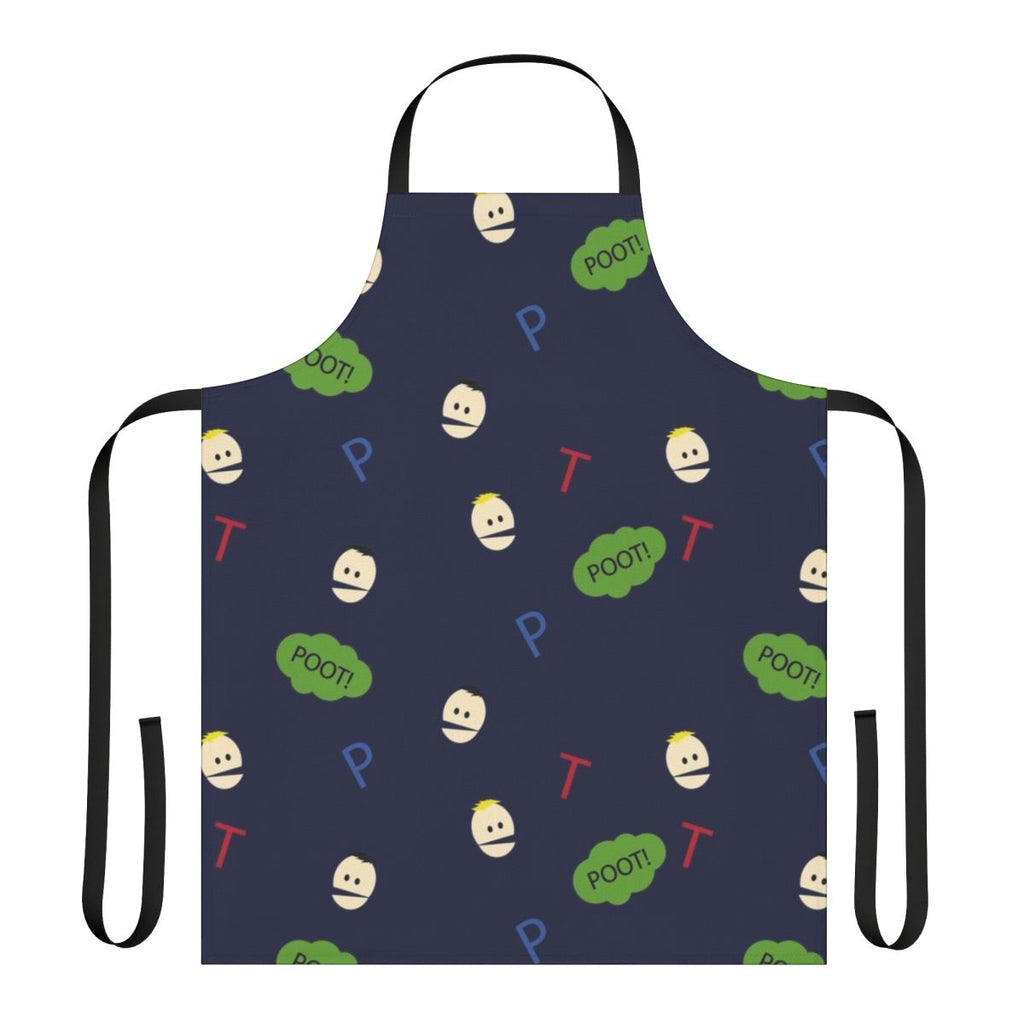 South Park themed apron with cartoon characters Terrance and Phillip