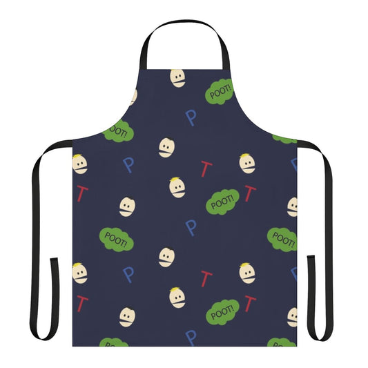 South Park themed apron with cartoon characters Terrance and Phillip