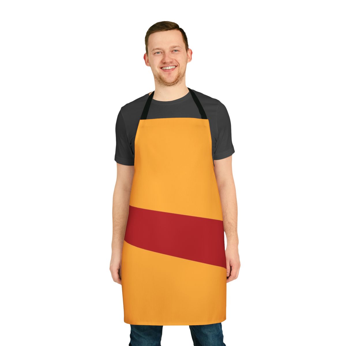 Ed Edd N Eddy inspired apron featuring the character Rolf, son of a shepherd, from the 90s cartoon series.