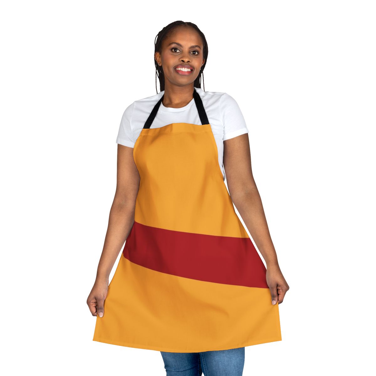 Ed Edd N Eddy inspired apron featuring the character Rolf, son of a shepherd, from the 90s cartoon series.