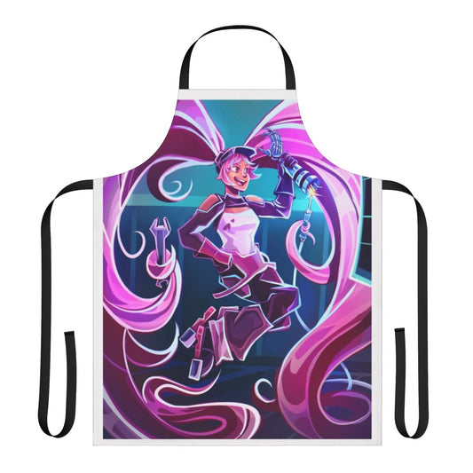 Entrapta-themed apron featuring the character from the She-Ra and the Princesses of Power Netflix series