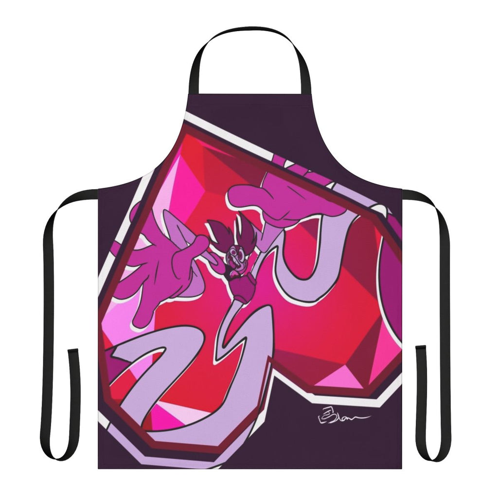 Cartoon kitchen apron with characters from the Steven Universe TV series