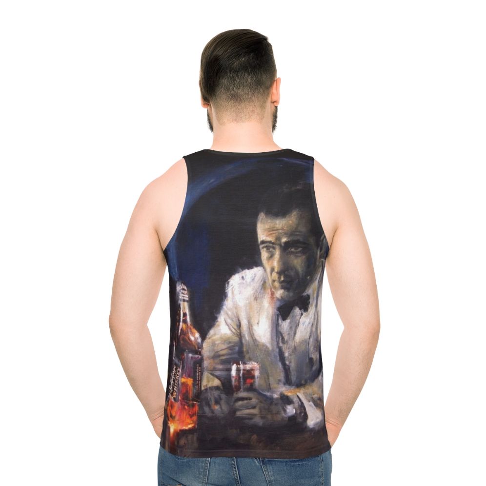 Unisex tank top featuring classic Casablanca movie imagery
