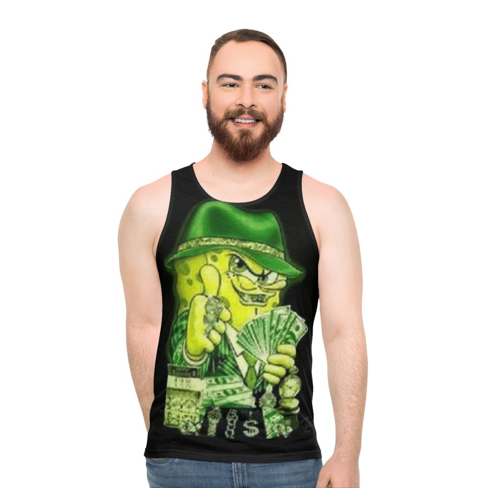 Cash Money Pimp Spongebob Unisex Tank Top