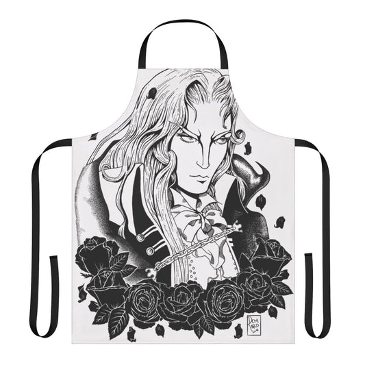 Castlevania Alucard-themed apron with character design