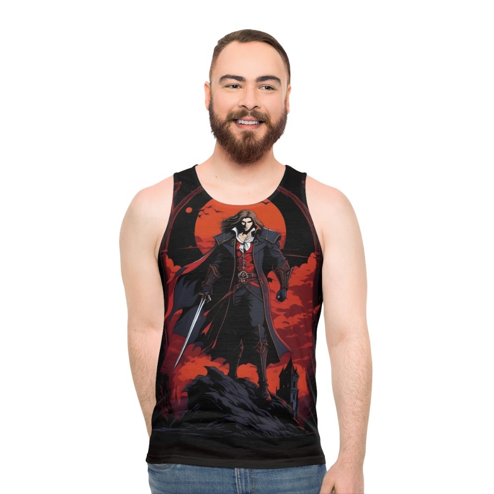 Castlevania Dracula Epic Retro Design Unisex Tank Top