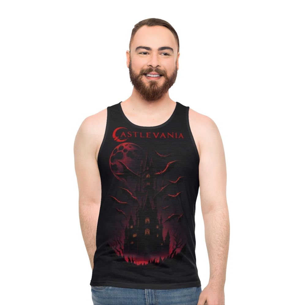 Castlevania Unisex Tank Top with Exquisite Darkness Design