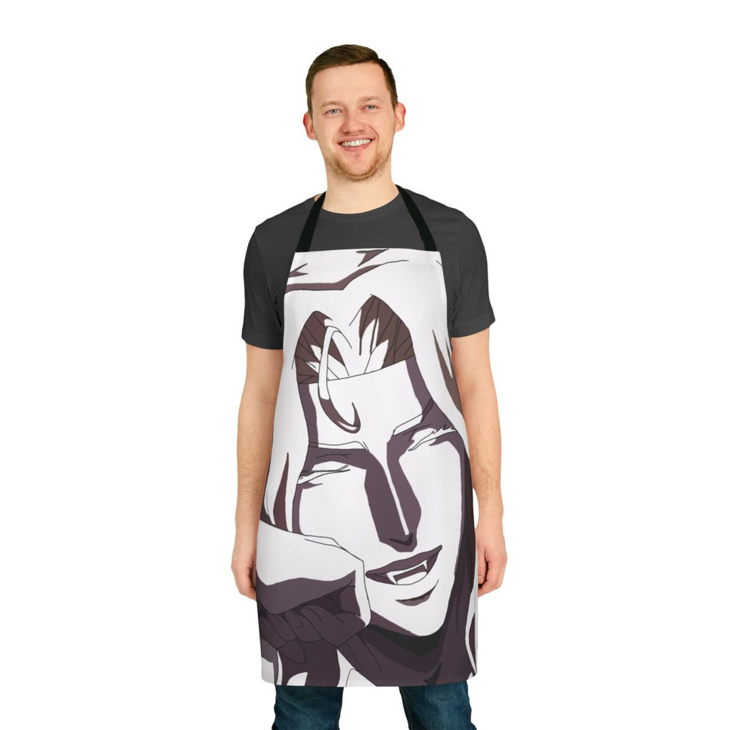 Castlevania-themed apron featuring the character Alucard from the Netflix series
