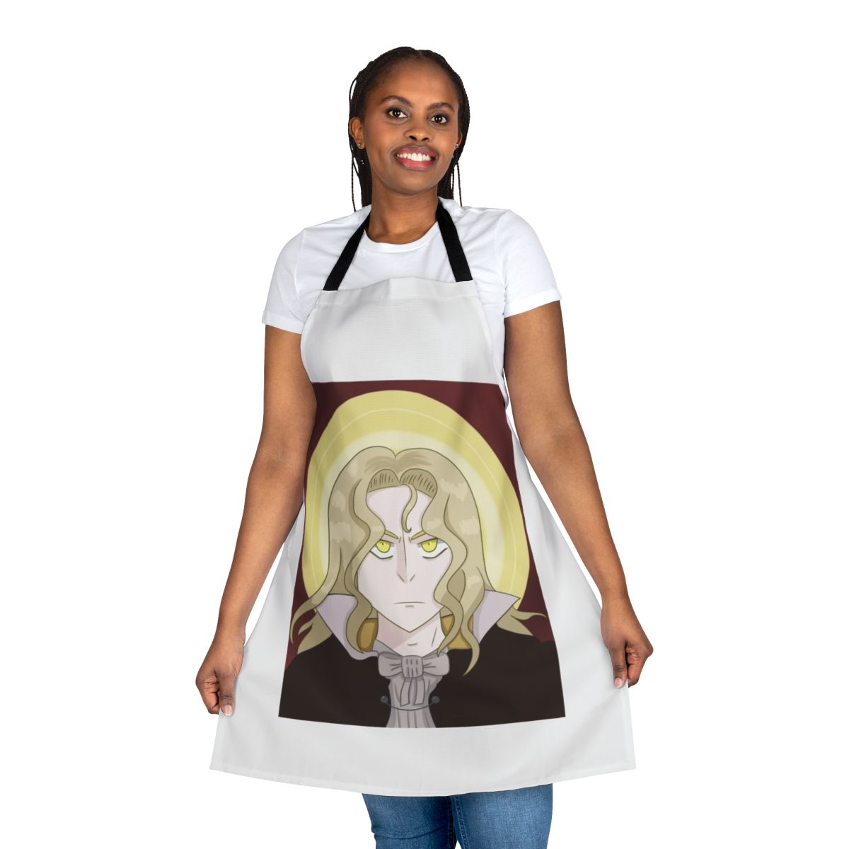 Castlevania inspired Alucard apron with Tepes crest design