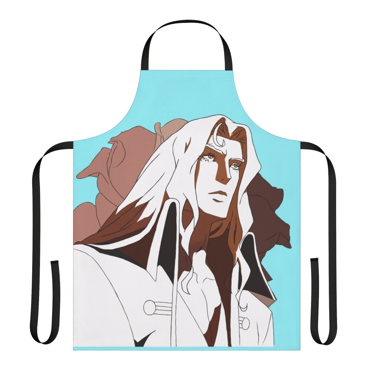 Castlevania-inspired apron featuring the character Alucard
