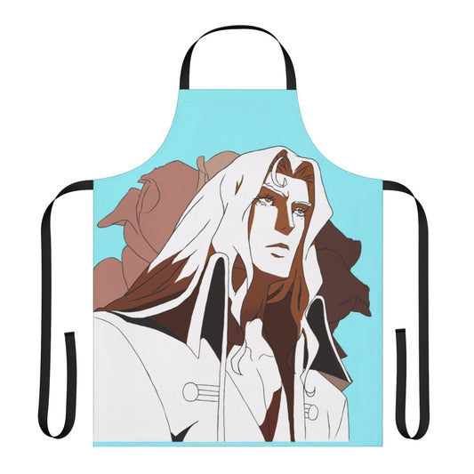 Castlevania-inspired apron featuring the character Alucard
