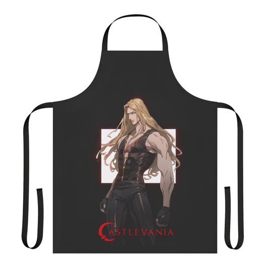 Castlevania inspired apron featuring Alucard character art
