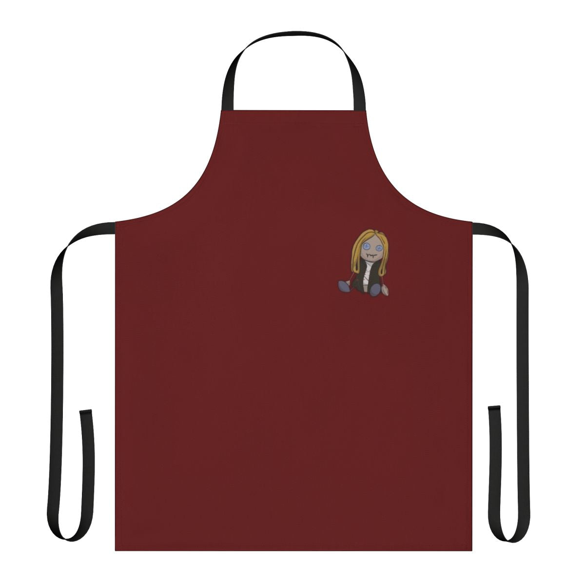 Castlevania-inspired Alucard plush doll wearing a custom apron