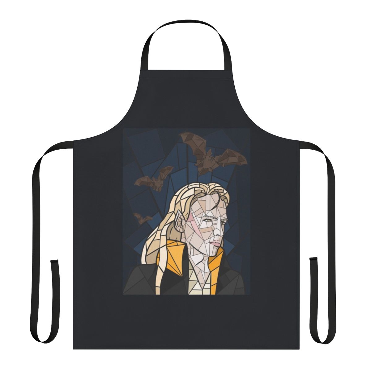Castlevania-inspired apron featuring Alucard Tepes design