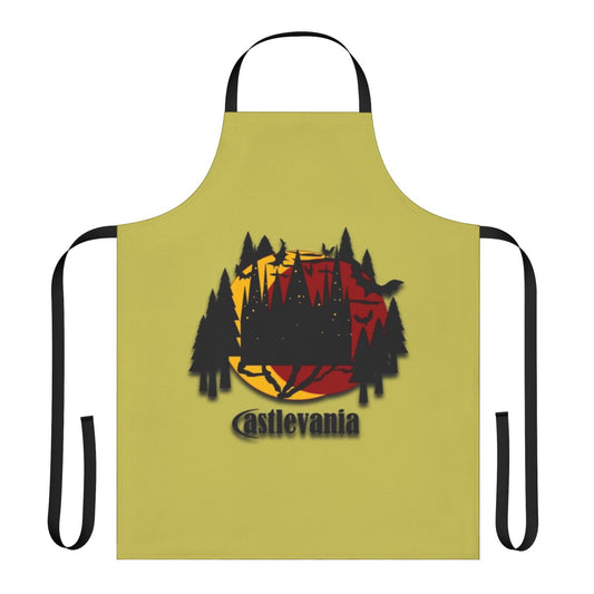 Castlevania-themed apron with character elements and design