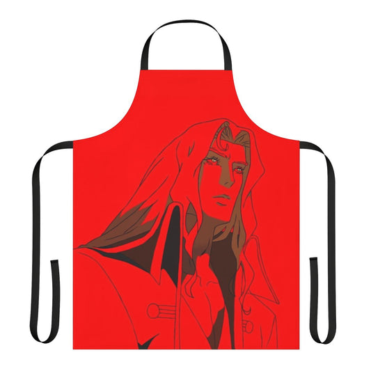 Castlevania-inspired apron featuring Alucard from the Netflix series