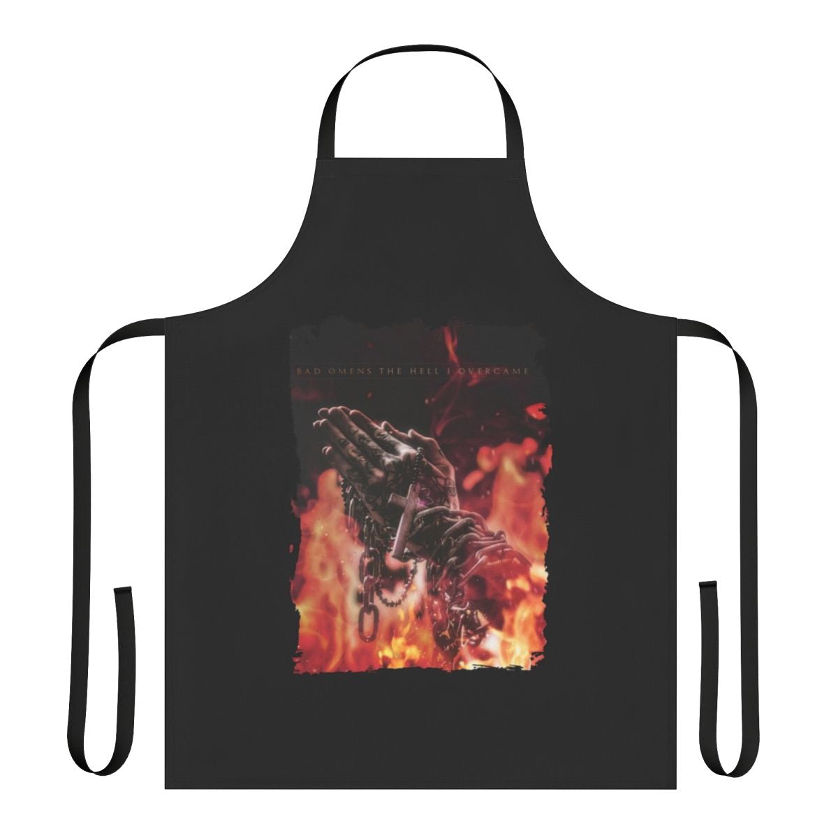 Castlevania-inspired apron featuring dark and humorous designs
