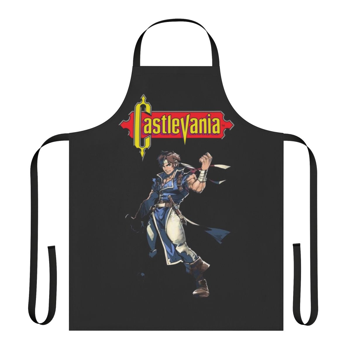 Castlevania-themed apron featuring characters from the anime adaptation