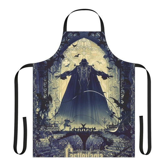 Castlevania-themed apron featuring the iconic Castlevania logo and design