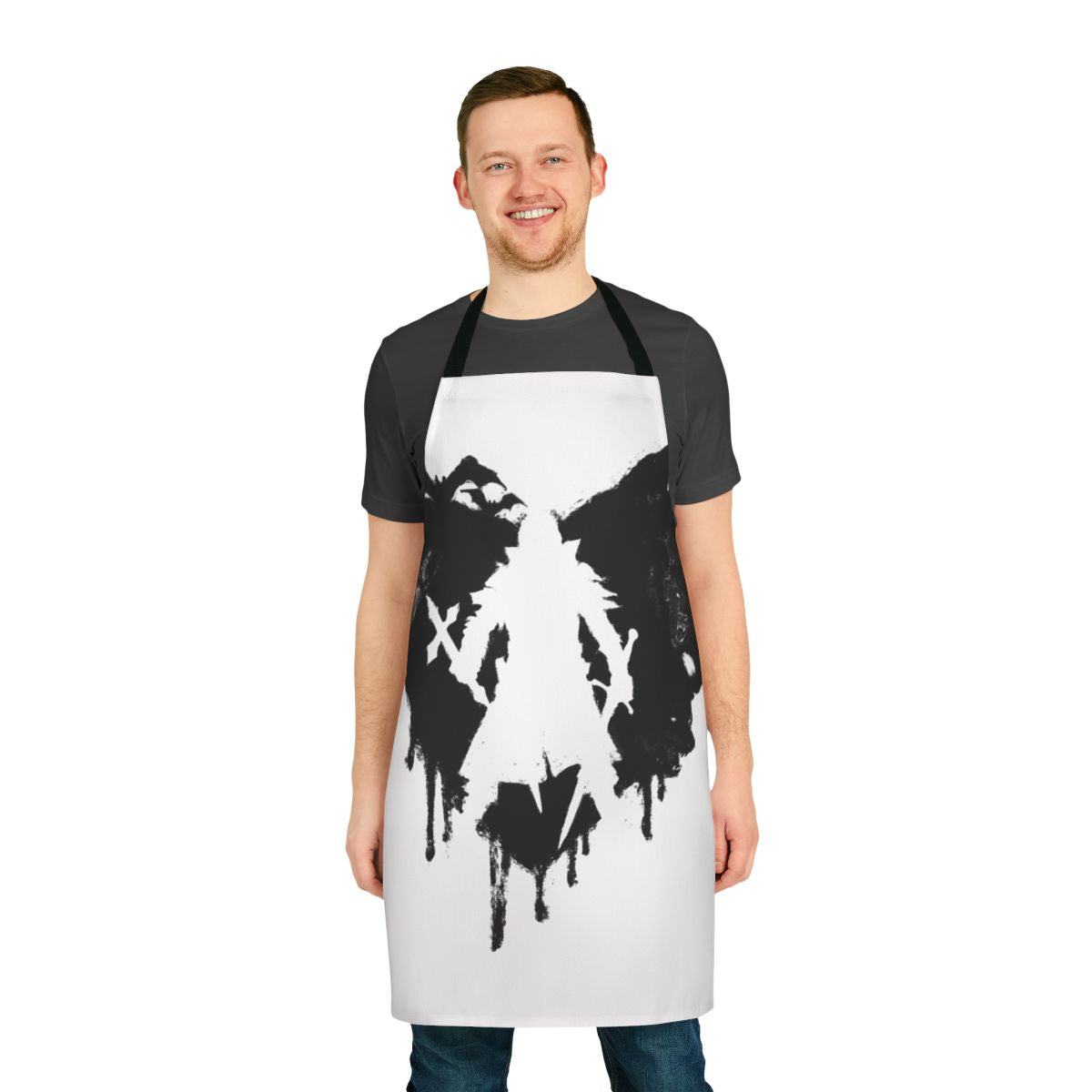 Castlevania-themed apron with Belmont clan symbols and Dracula's curse imagery