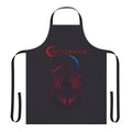 Castlevania-inspired apron featuring Alucard, Belmont, and Dracula imagery