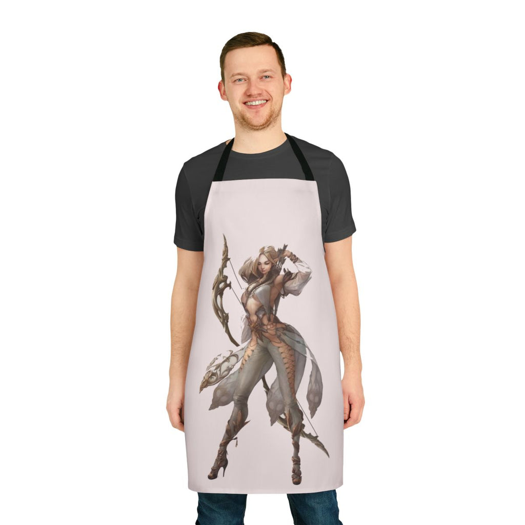 Castlevania-inspired apron with gothic horror elements, perfect for fans of the classic video game series.