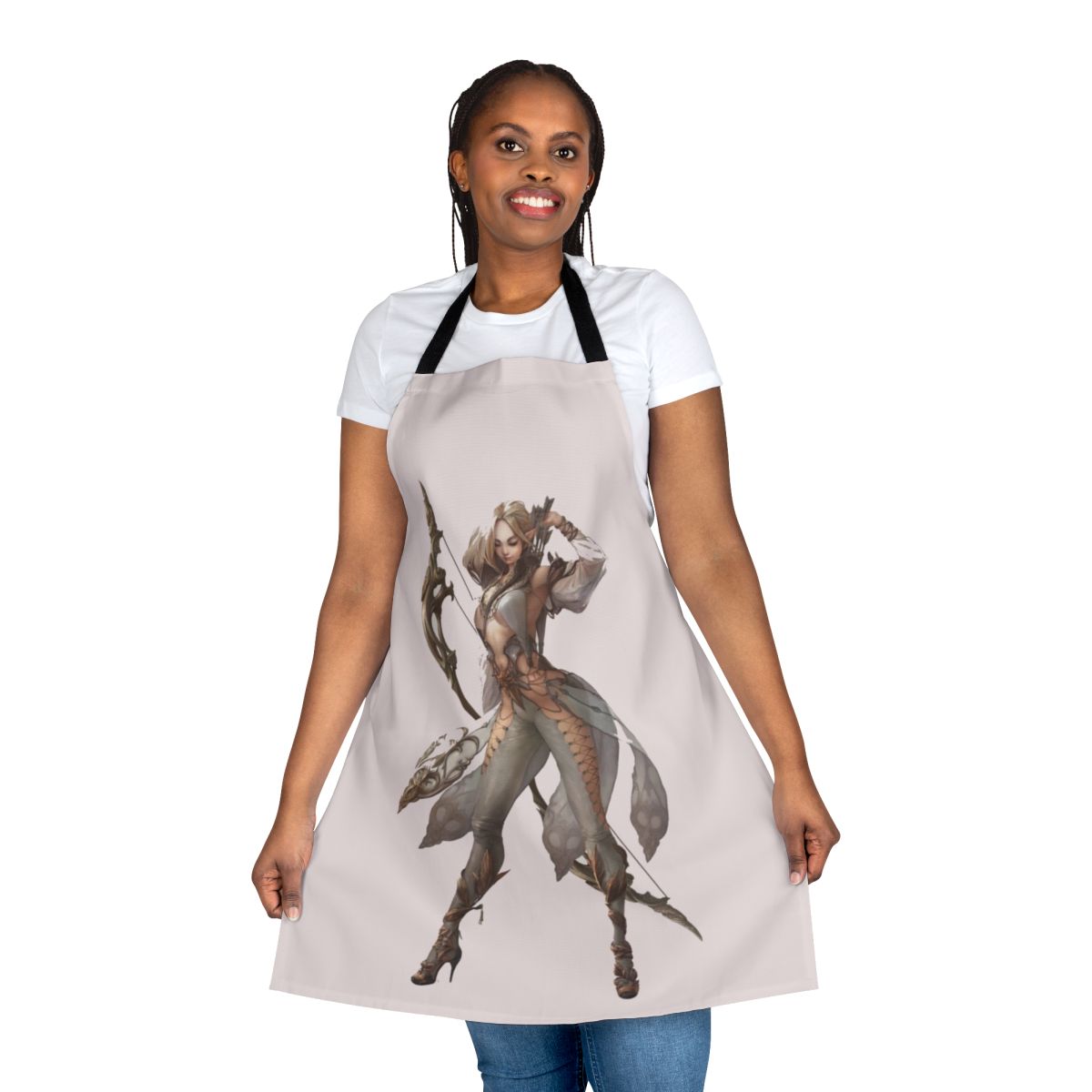 Castlevania-inspired apron with gothic horror elements, perfect for fans of the classic video game series.