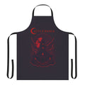 Castlevania-inspired apron with characters like Alucard, Trevor Belmont, and Sypha Belnades